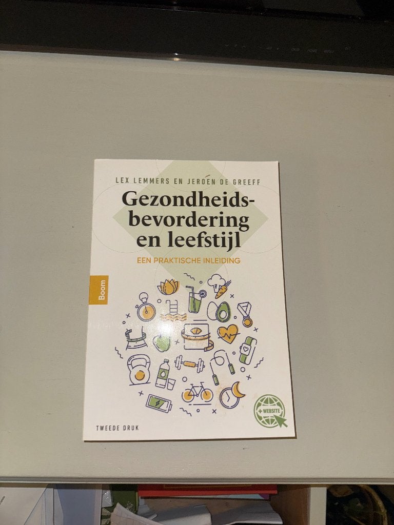 Gezondheids-bevordering en leefstijl, Ophalen, Diverse auteurs, HBO, Zo goed als nieuw