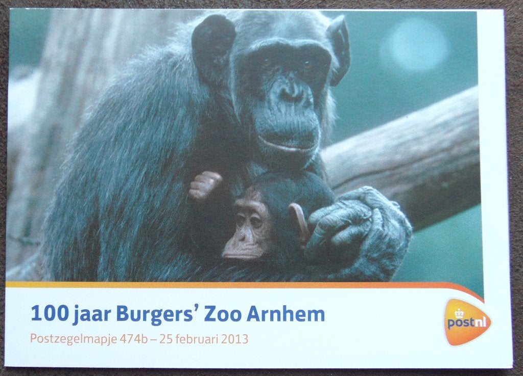 Postzegelmapje 474b – 100 jaar Burger’s Zoo Arnhem, Ophalen of Verzenden, Postfris