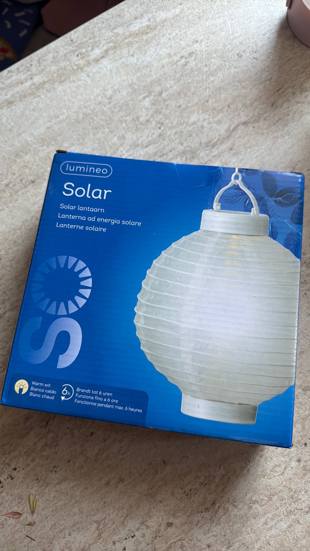 Solar lantaarn, Ophalen, Nieuw