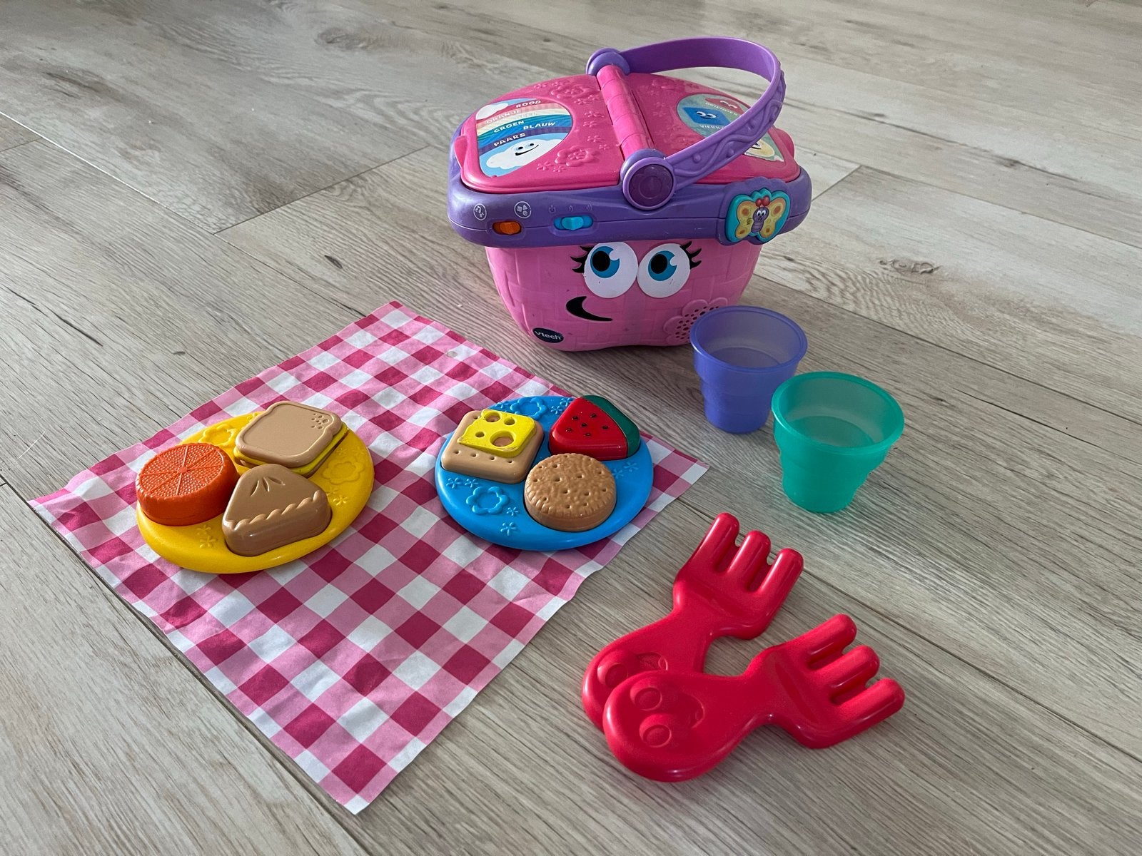 VTech Vrolijke Vormen Picknickmand met Geluid, Ophalen of Verzenden, Gebruikt, Overige typen, Met geluid