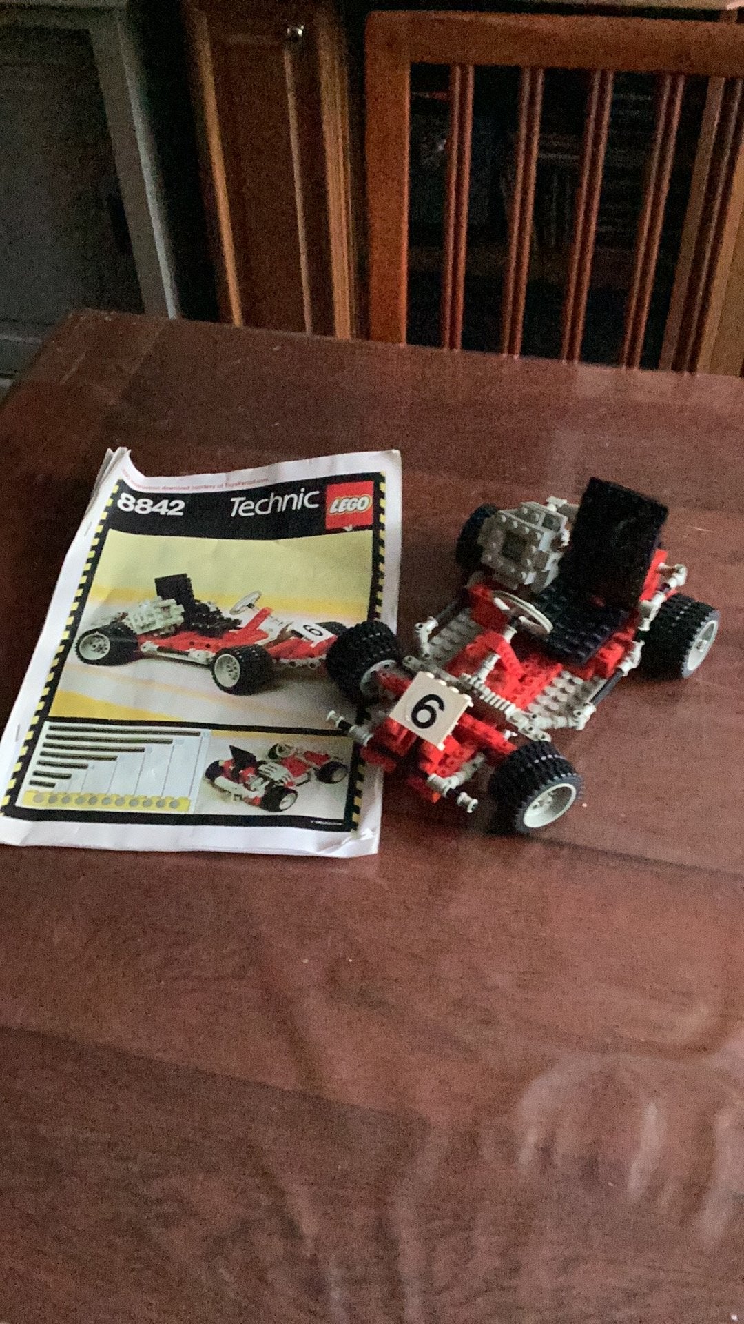 Lego Technic 8842 rode cart, Kinderen en Baby's, Speelgoed | Duplo en Lego, Lego, Compleet, Ophalen of Verzenden, Zo goed als nieuw