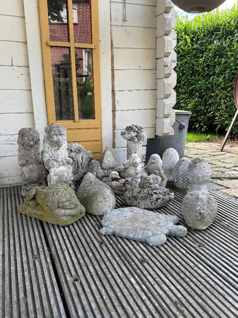 Diverse betonnen tuin ornamenten, Ophalen, Gebruikt, Beton, Overige typen