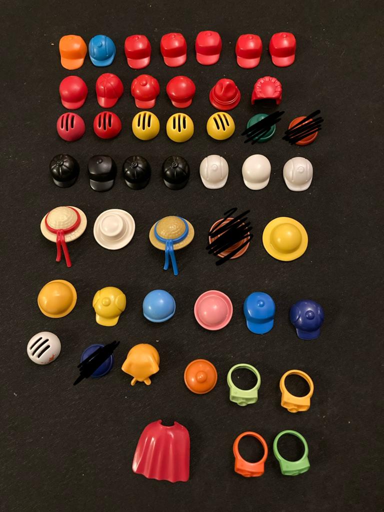 Playmobil kinder hoedjes, petjes, cape., Ophalen of Verzenden