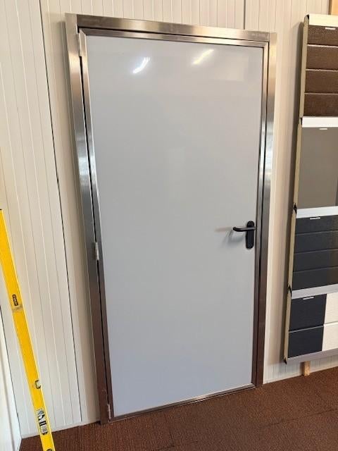 Loopdeur voor sandwichpanelen (40 mm) Br. 211 x H. 100, Ophalen, 80 tot 100 cm, Metaal, 200 tot 215 cm