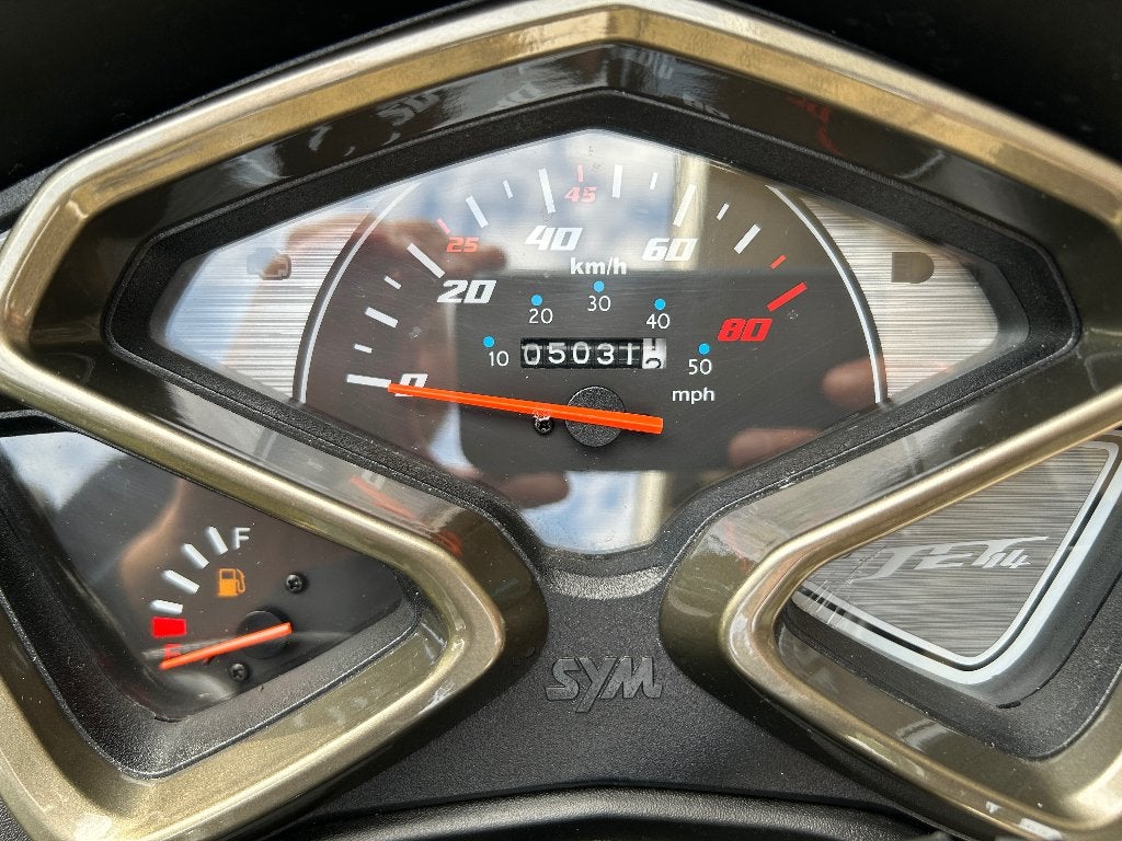 Foto 10 van Sym jet 14 - 50cc geel kenteken 45 km/h