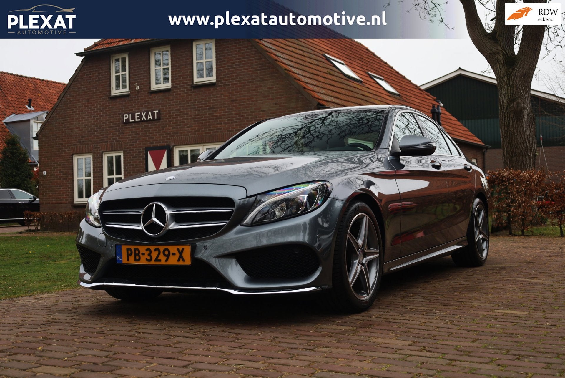 Mercedes-Benz C-klasse 180 Business Solution Aut. | AMG-Pakk, Auto's, Mercedes-Benz, Automaat, Bedrijf, Sedan, 710 kg
