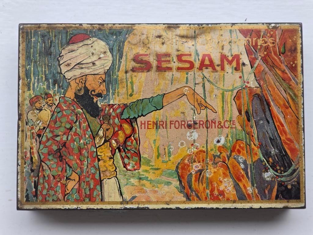 Sesam Egyptiennes Egypte Cigarettes blik Henri Forgeron, Ophalen of Verzenden, Gebruikt, Overige