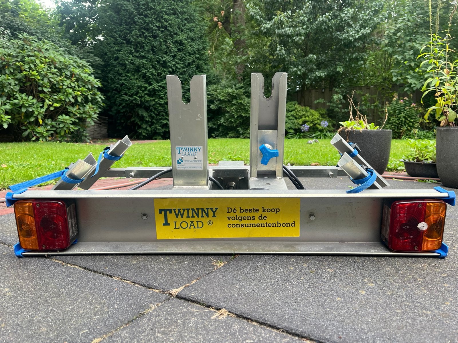 Twinny Load fietsendrager + houder + beschermer, Auto diversen, Ophalen, Zo goed als nieuw, Trekhaakdrager