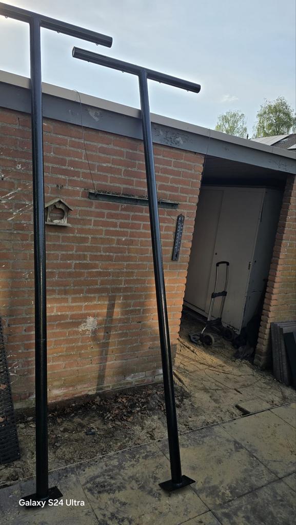 Waslijnpalen - Stevige en duurzame waslijnstandaards, Tuin en Terras, Droogmolens en Wasrekken, Ophalen, Gebruikt, Overige typen