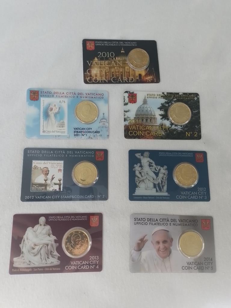 Vaticaan: 50 -Cent Coincards, Ophalen of Verzenden, Vaticaanstad, 50 cent