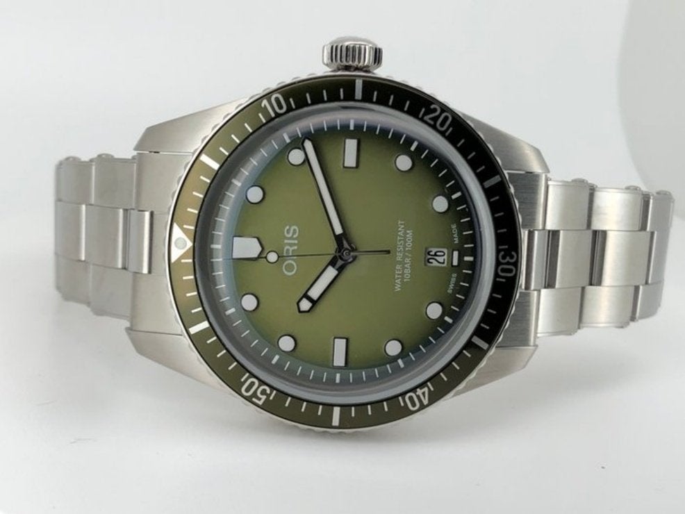 Oris Divers Sixty-Five  groen, 40mm ongedragen, compleet, Sieraden, Tassen en Uiterlijk, Horloges | Heren, Overige merken, Staal