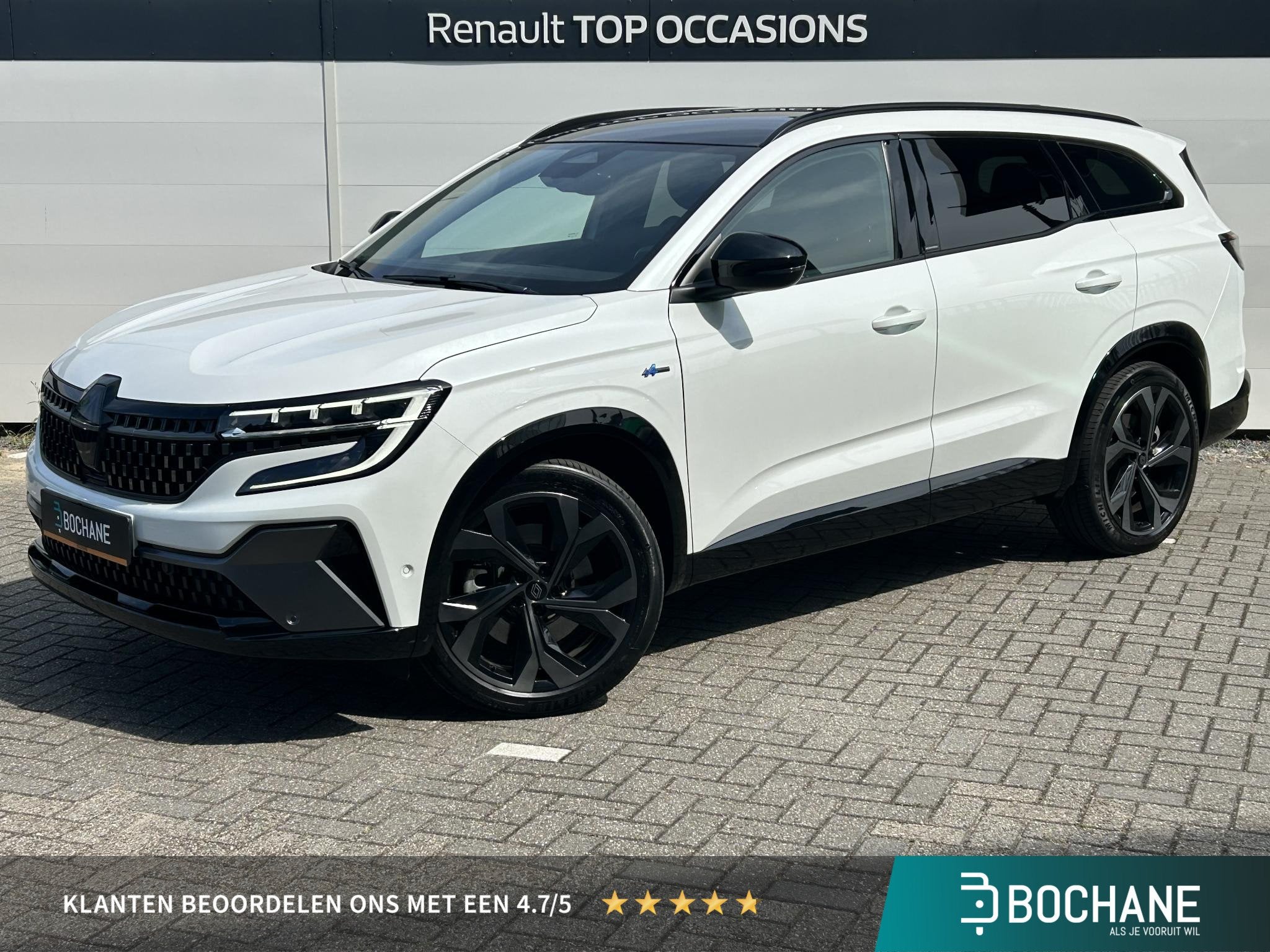 Renault Espace E-Tech full hybrid 200 esprit Alpine 7p. | Na, Auto's, Renault, Gebruikt, 1199 cc, 7 stoelen, Wit