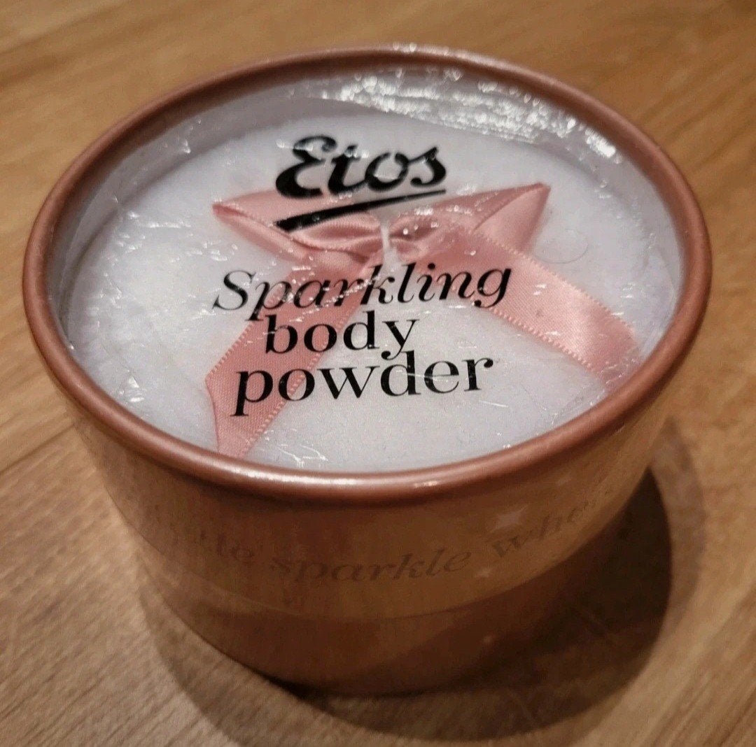 Etos glitter sparkling body powder brons NIEUW!, Sieraden, Tassen en Uiterlijk, Ophalen of Verzenden, Nieuw, Gehele gezicht, Make-up