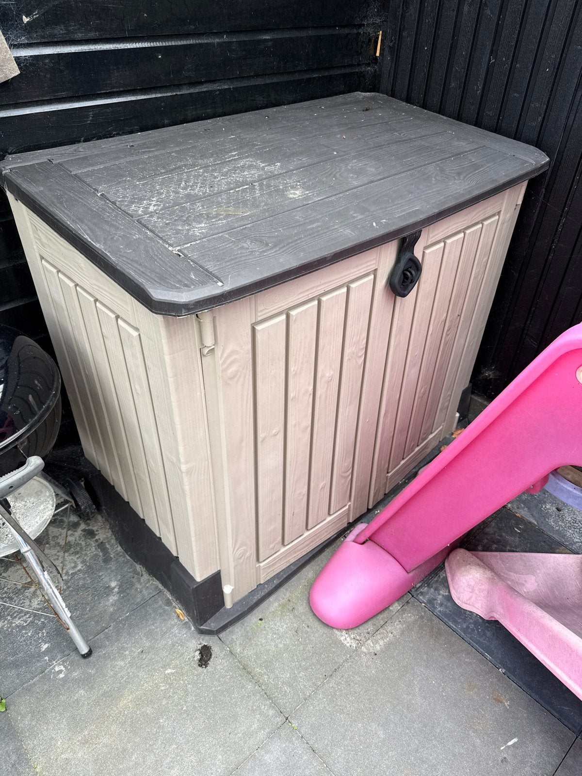 Kunststof opbergbox voor buiten, Ophalen, Gebruikt, Kunststof, Overige typen