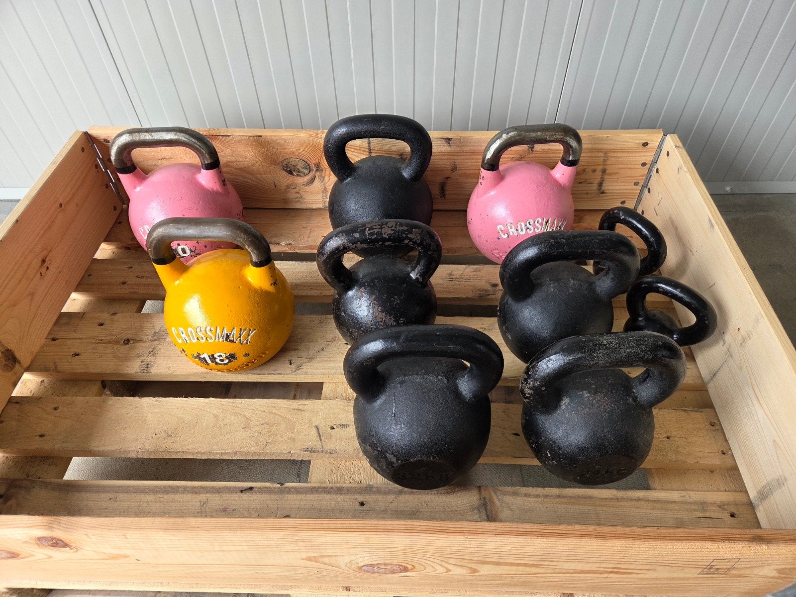 Kettelbell Kettelbells van 4kg tot 36kg, Ophalen