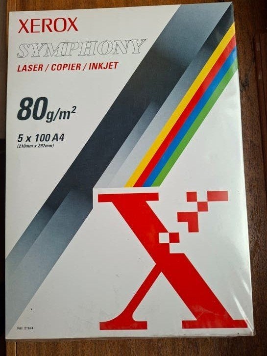 XEROX kleuren kopieerpapier 80 gr/m2. 5 x 100 vel., Computers en Software, Printerbenodigdheden, Ophalen of Verzenden, Nieuw, Overige typen
