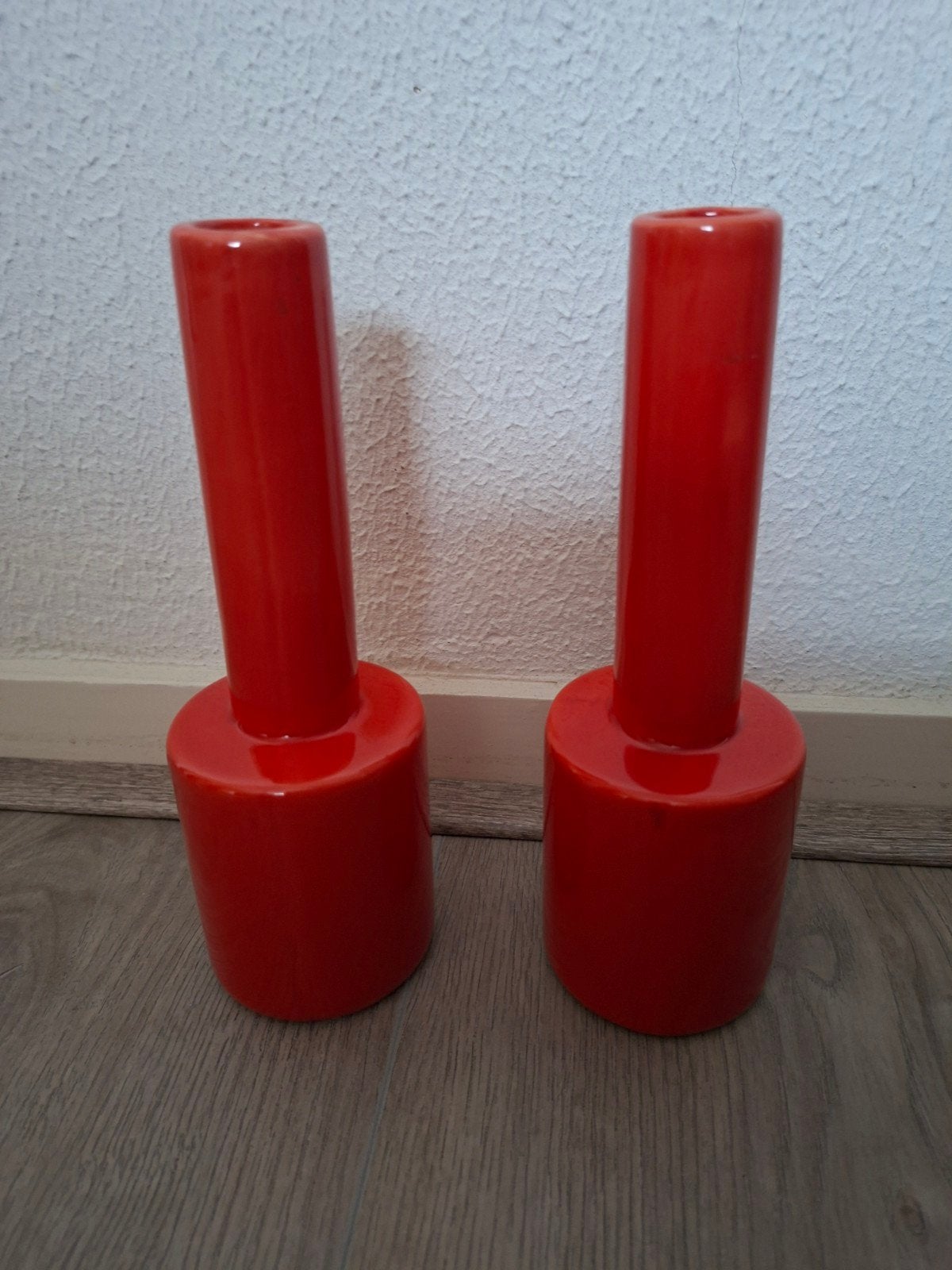 NIEUW, 2 leuke vaasjes, Ophalen of Verzenden, Nieuw, Rood