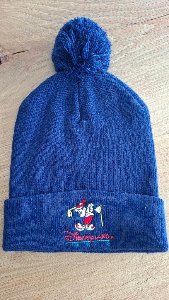Donkerblauwe Disneyland Parijs muts met Mickey, Ophalen of Verzenden, Mickey Mouse, Zo goed als nieuw, Overige typen