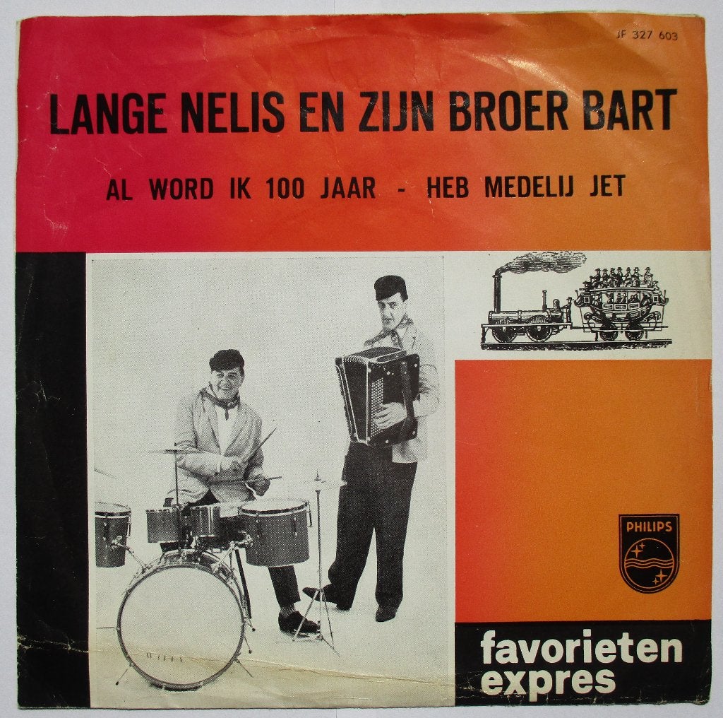 Lange Nelis en zijn broer Bart, Gebruikt, Originele persing, 7 inch, Ophalen of Verzenden