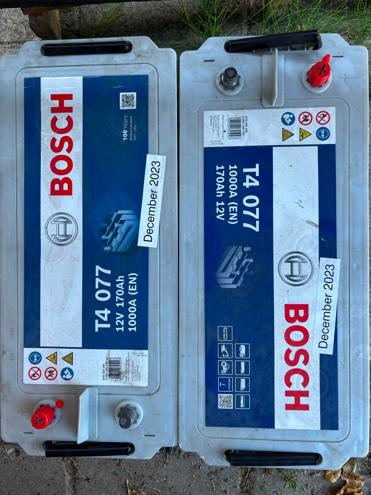 Bosch accu 12V 170Ah, Ophalen, Gebruikt