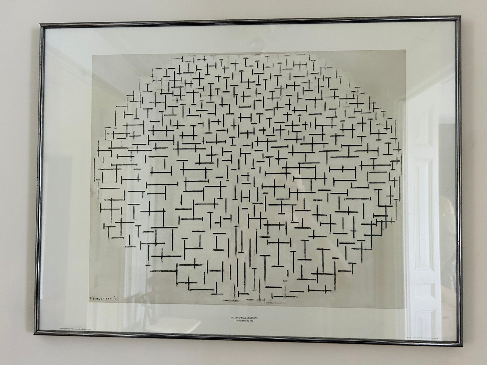 Mondriaan print ingelijst, Ingelijst, Ophalen, Offsetdruk