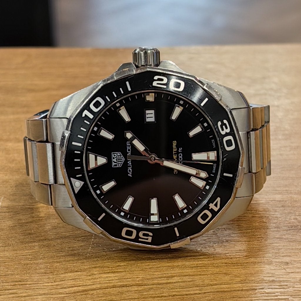 Tag Heuer - Aquaracer 300M 43MM Heren Horloge - Prima!, Sieraden, Tassen en Uiterlijk, Horloges | Heren, Flex Ltd., Zo goed als nieuw