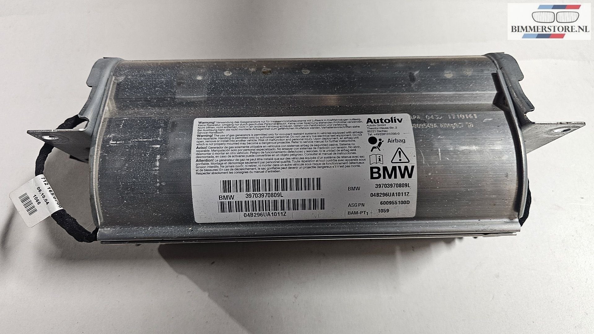 Airbag dashboard passagier BMW 5 Serie E60 E61 39703970809L, Auto-onderdelen, Gebruikt, -, Ophalen of Verzenden, -