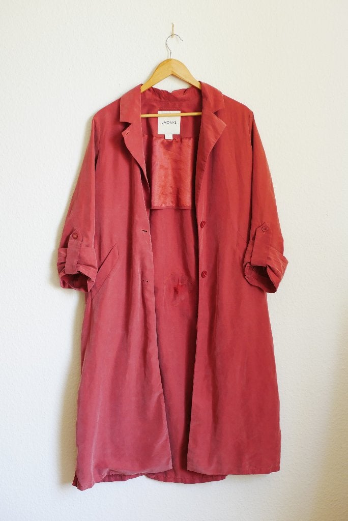 Lange Monki trenchcoat S – Koraalroze, Ophalen of Verzenden, Monki, Roze, Maat 36 (S)