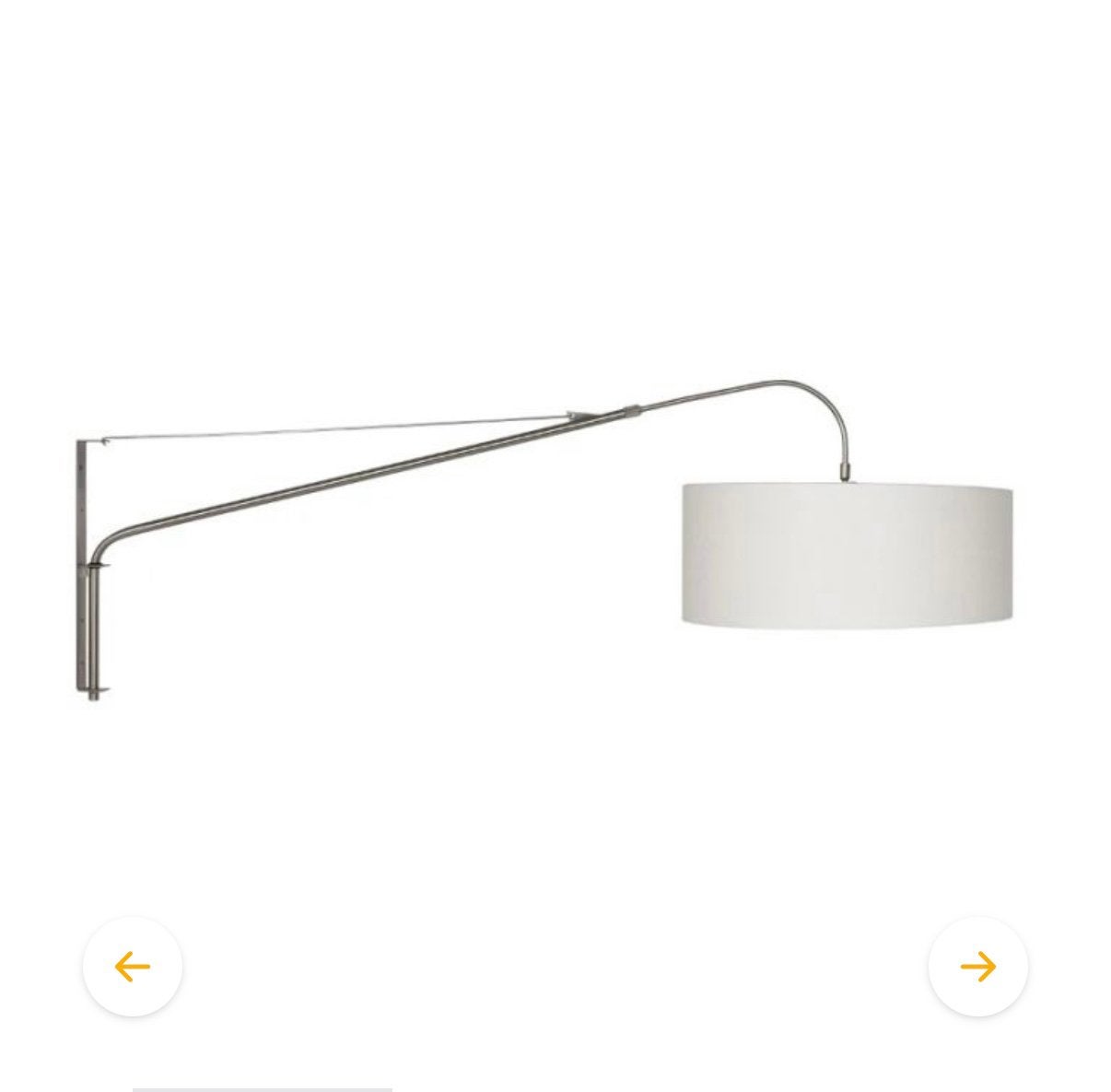 Steinhauer Elegant Classy wandlamp (excl. kap), Gerichte verlichting, Nieuw, Metaal, Zilver