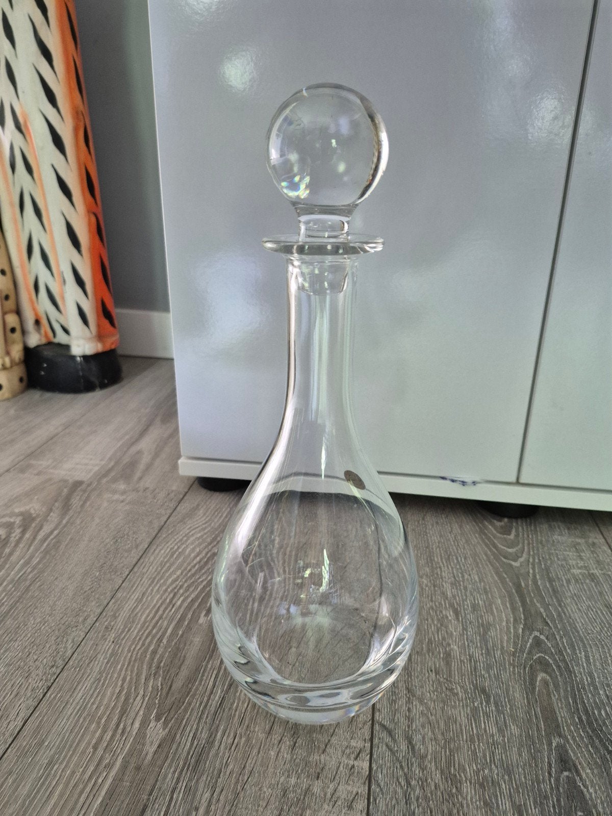 Loodkristal Bourgogne Karaf met Stop - 24% Loodkristal, Antiek en Kunst, Ophalen of Verzenden