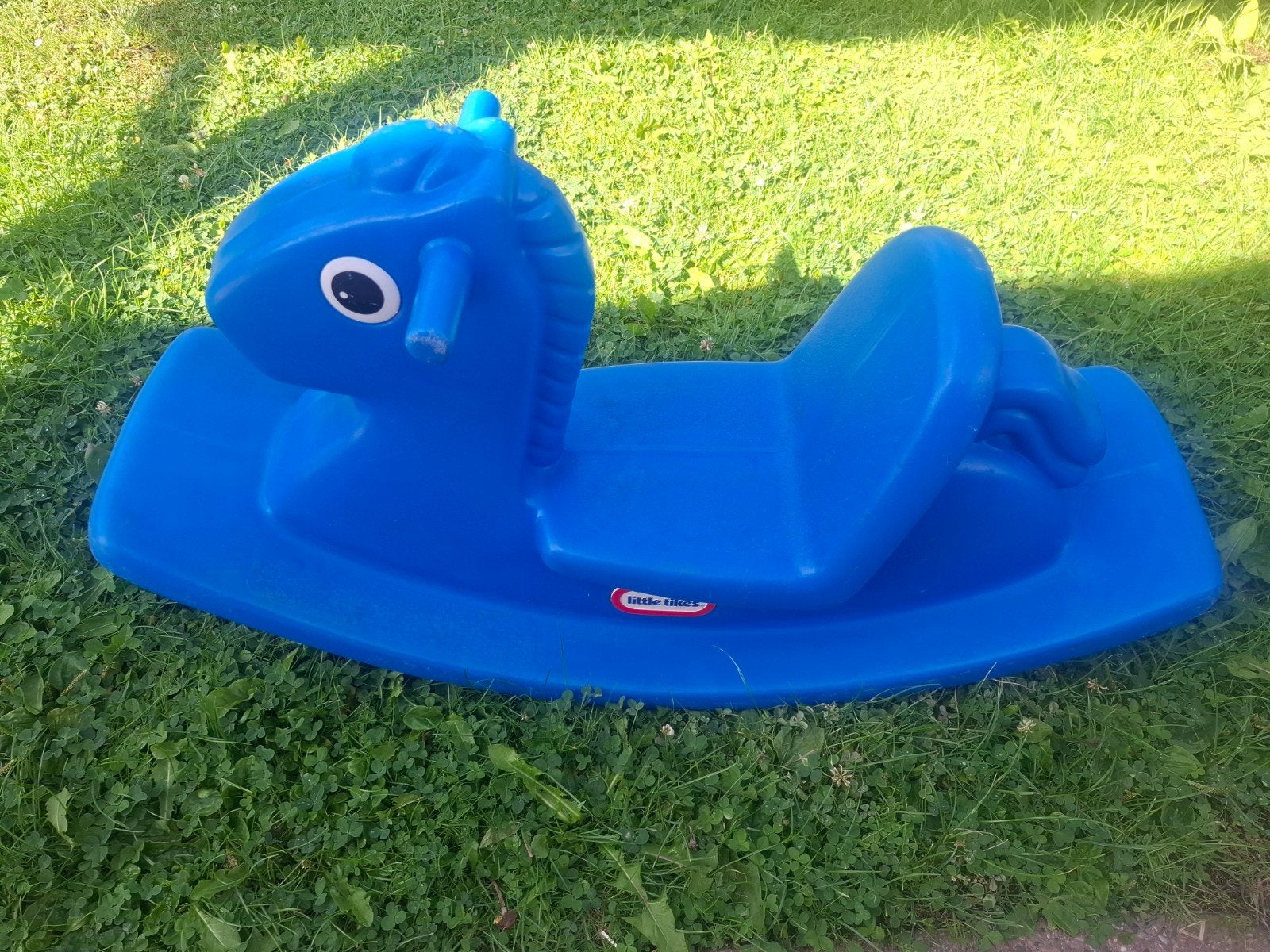 Hobbelpaard little tikes blauw., Ophalen, Gebruikt