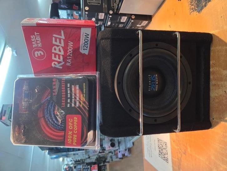 Mini knaller subwooferpack ,subwoofer,versterker,kabels, Niet ingevuld, Niet ingevuld, Nieuw, Ophalen of Verzenden