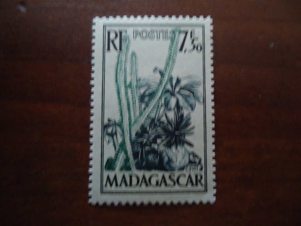 Flora boom plant Madagaskar 1954, mi. 423 postfris, Ophalen of Verzenden, Postfris, Dier of Natuur
