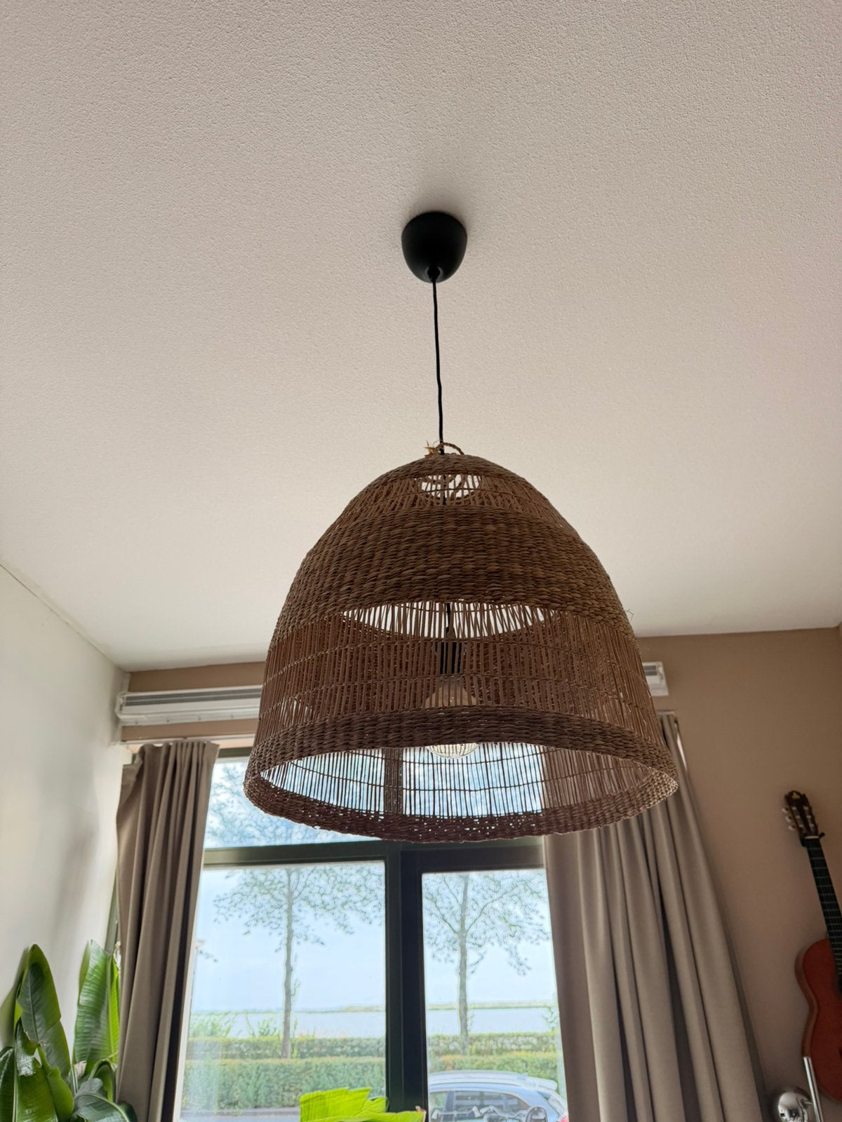 Ikea TORARED hanglamp 55cm ZGAN, Ophalen, Zo goed als nieuw, Natuurlijk materiaal