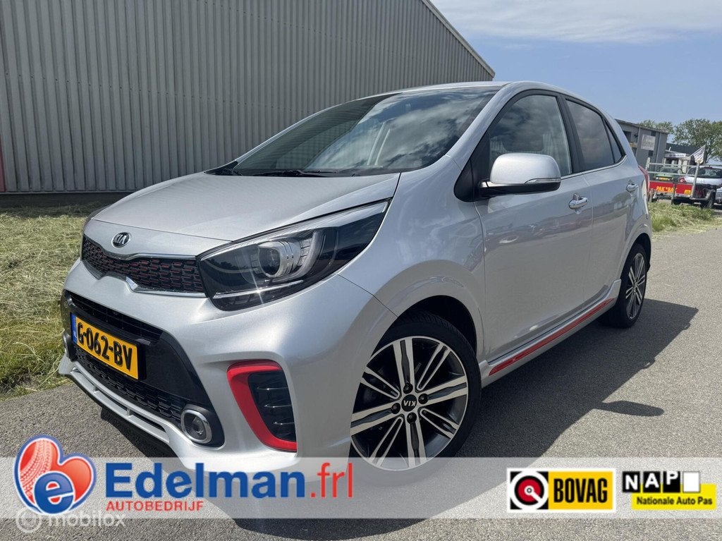 Kia Picanto 1.0 GT-Line | Leer | Camera | Keyless | Superdik, Voorwielaandrijving, Gebruikt, 920 kg, Bedrijf