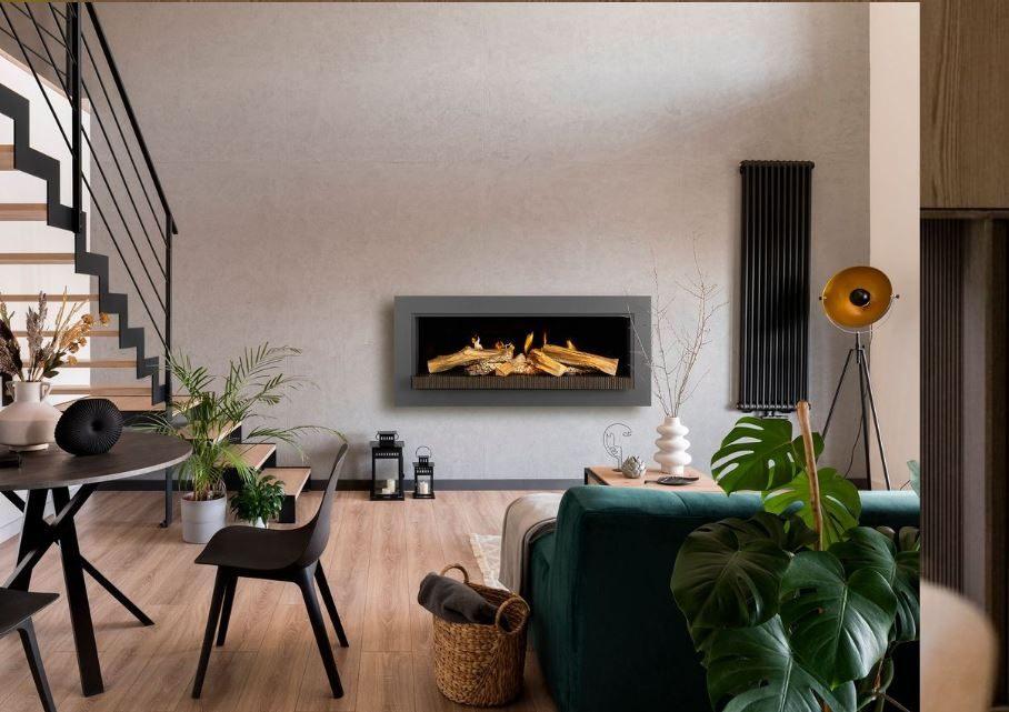 Kalfire E-series 65" incl. Design frame, Ophalen, Nieuw, Hangende haard, Elektrische haard