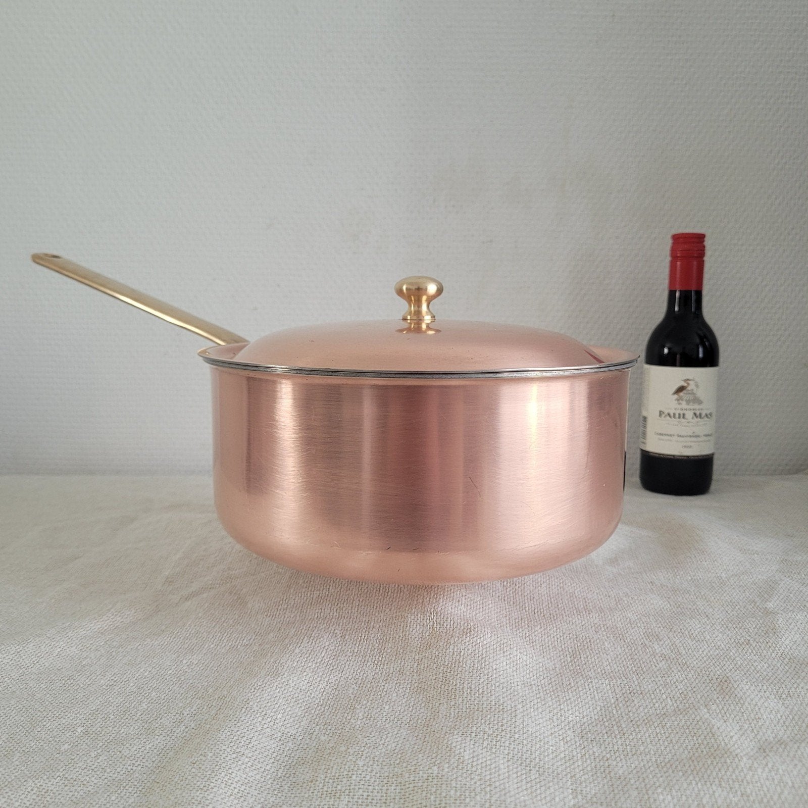 Culinox spring GL koperen pan hapjespan sauspan steelpan, Ophalen of Verzenden, Gebruikt, Koper, Braadpan