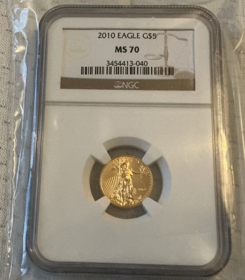 2010 American Gold Eagle MS 70 - NGC Gecertificeerd, Postzegels en Munten, Vóór koninkrijk, Losse munt, Goud, Overige waardes