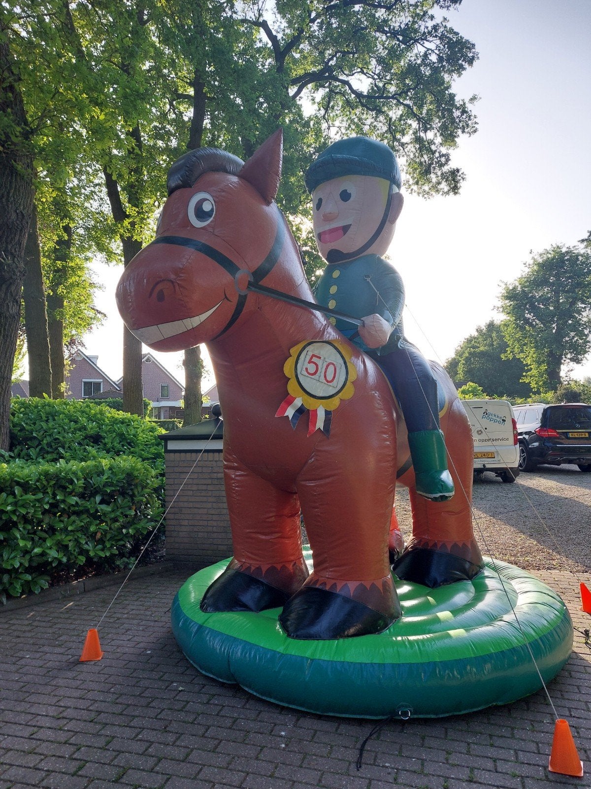 Abraham op paard huren - Gekkepoppen Hengelo Enschede, Ophalen of Verzenden, Zo goed als nieuw, Abraham of Sarah
