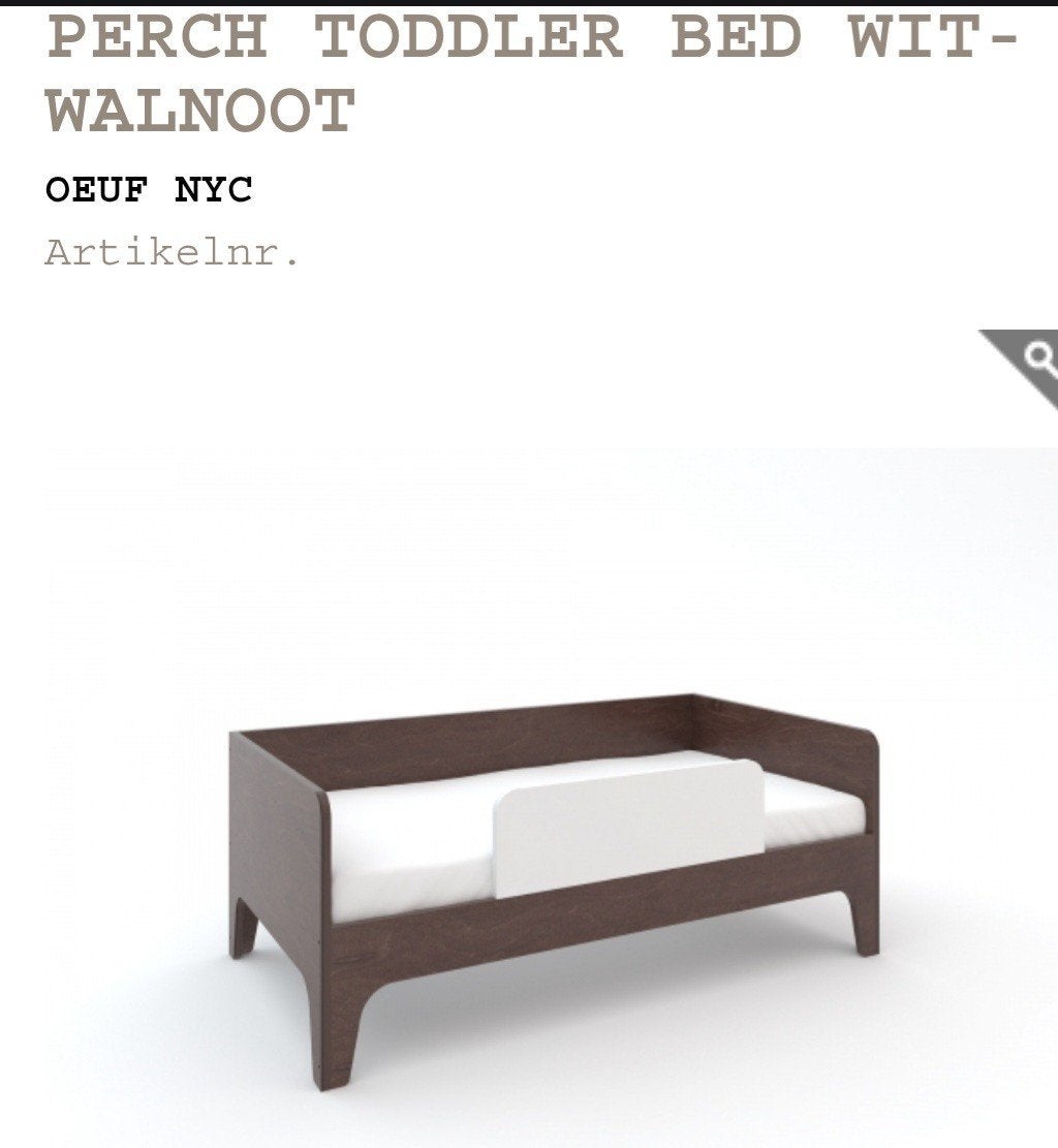 Mooi peuterbed Oeuf 140x70, Ophalen, Gebruikt, 70 tot 85 cm, 140 tot 160 cm