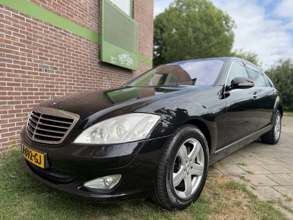 Mercedes-Benz S-Klasse 350 Lang*2008*ApK|Night-vision|Softcl, Automaat, Gebruikt, Zwart, Zwart