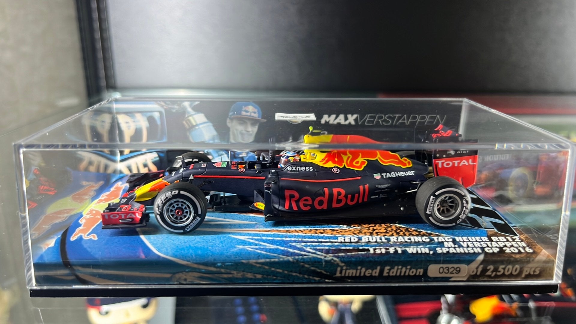 Minichamps Max Verstappen 1:43 1st F1 win Spanish GP 2016, Ophalen of Verzenden, Zo goed als nieuw, Auto, MiniChamps
