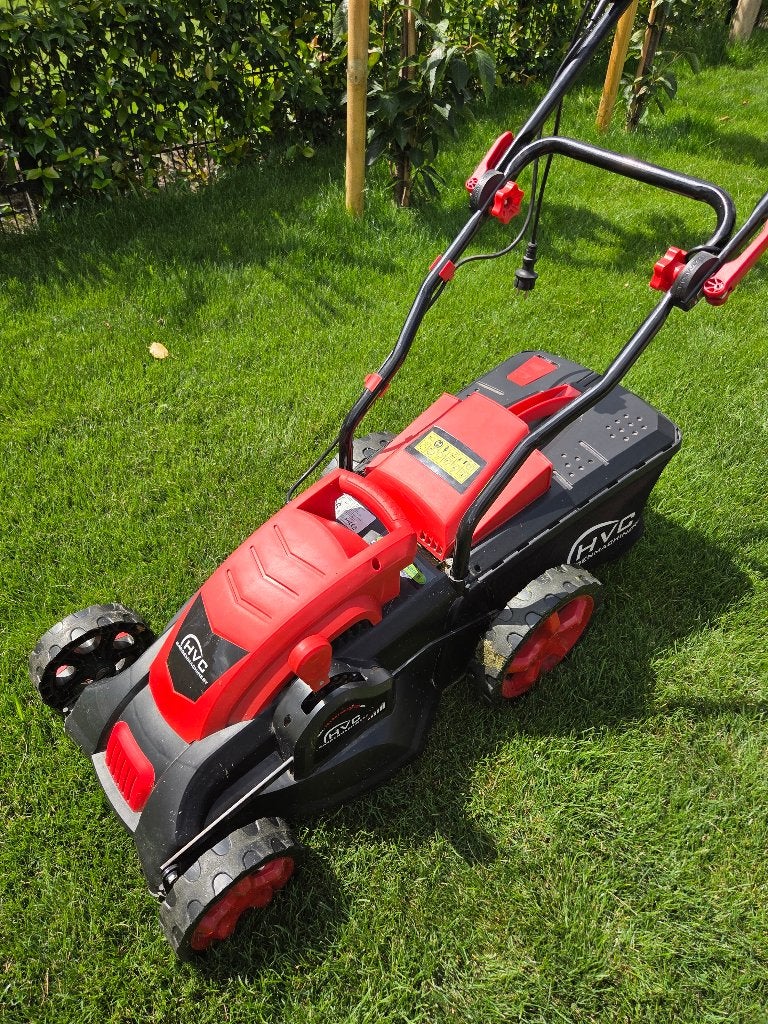 HVC elektrische grasmaaier, Tuin en Terras, Ophalen, Cirkelmaaier, Gebruikt, Elektrische grasmaaier