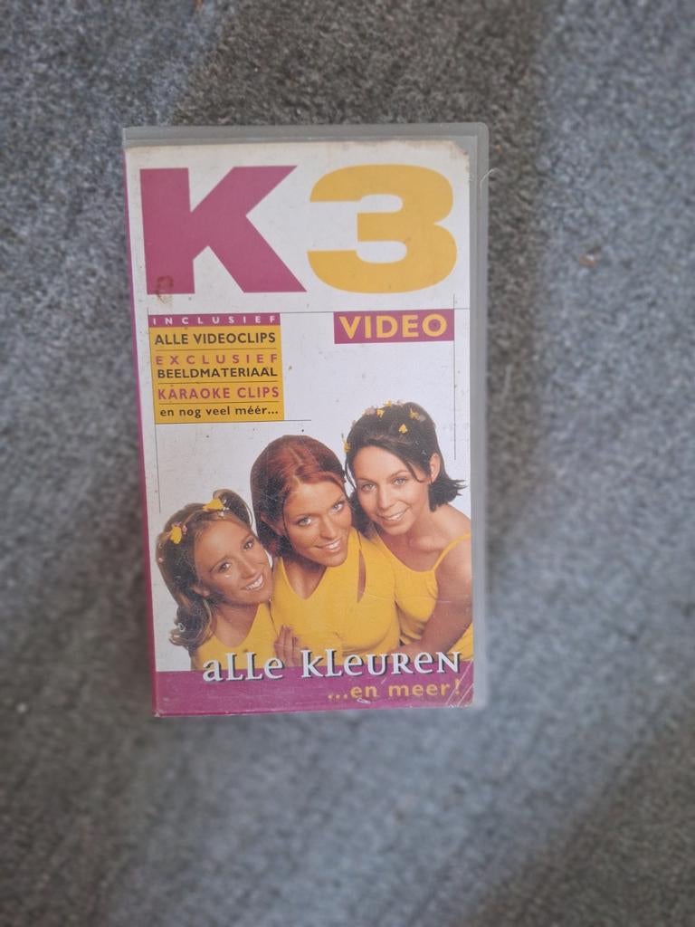 K3 videoband origineel " Alle Kleuren" in goede staat, Alle leeftijden, Ophalen of Verzenden, Gebruikt