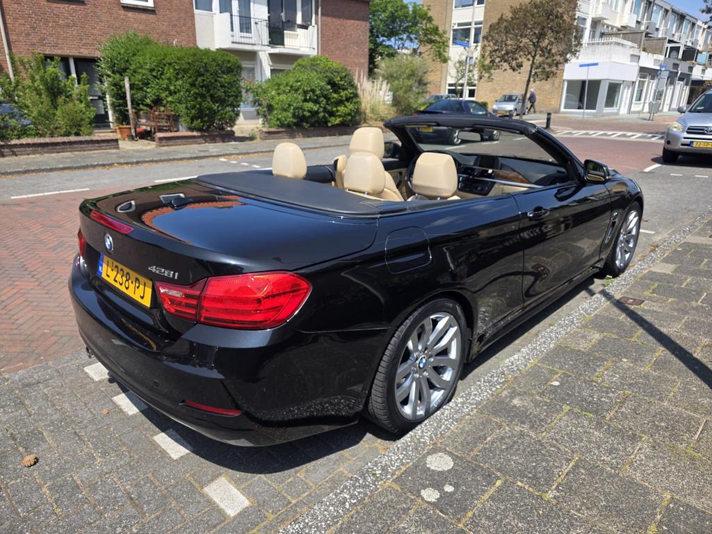 BMW 428 cabriolet 2015 Zwart 103000 km, Auto's, Automaat, 1345 kg, Achterwielaandrijving, 1995 cc