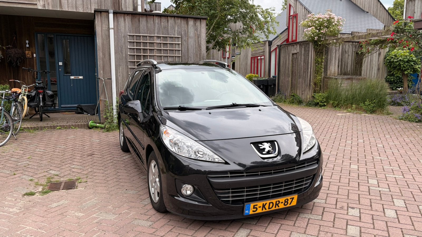 Peugeot 207 SW 1.4 VTi 2012 | Enkel 122k km! | APK Juni 2027, Voorwielaandrijving, Zwart, Zwart, Leder