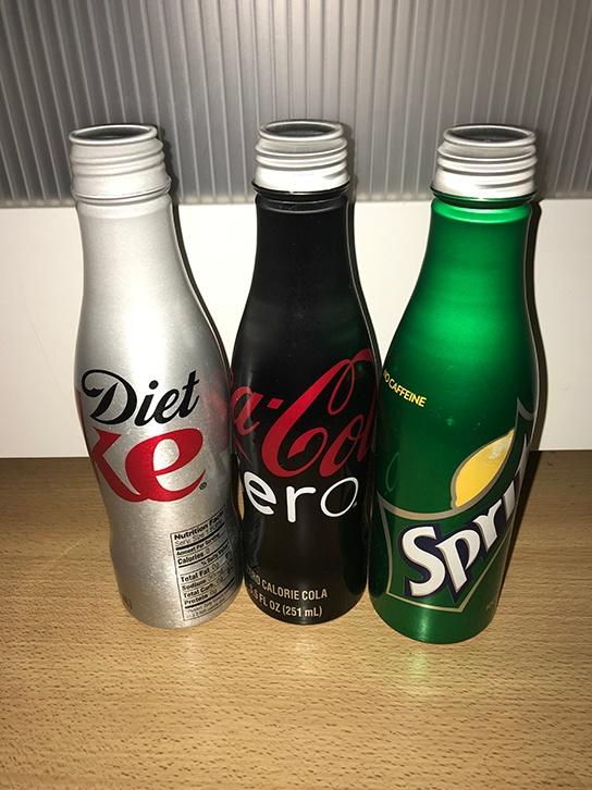 3x Design Coca Cola Sprite flesjes uit USA, Verzamelen, Merken en Reclamevoorwerpen, Ophalen of Verzenden, Zo goed als nieuw