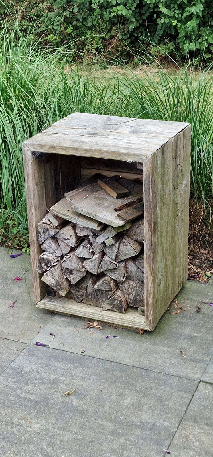 Gratis hout met houtopslag bak, Ophalen, Gebruikt