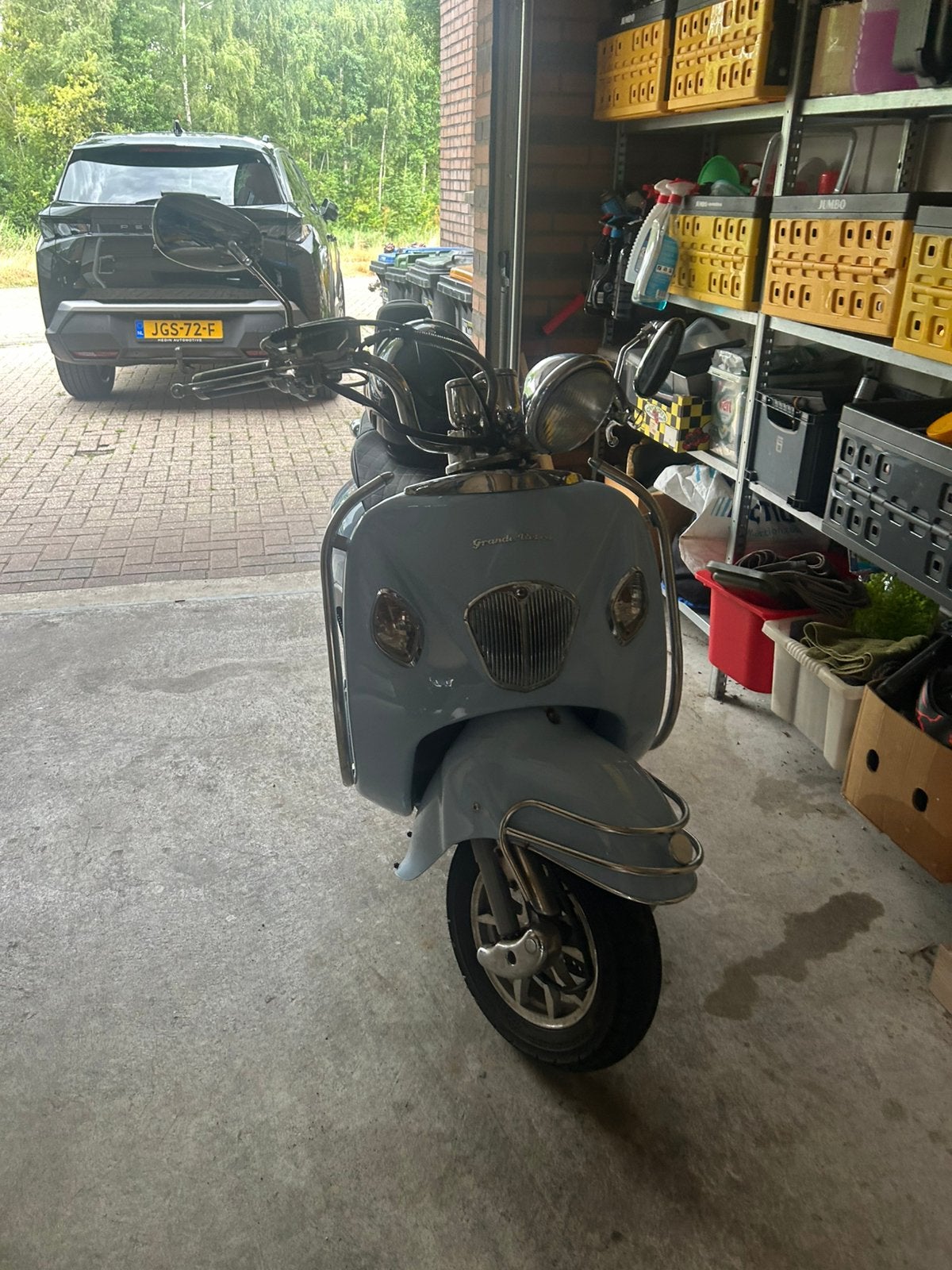 Retro scooter, Fietsen en Brommers, Snorfietsen en Snorscooters, Gebruikt, Benzine, Ophalen, Overige merken