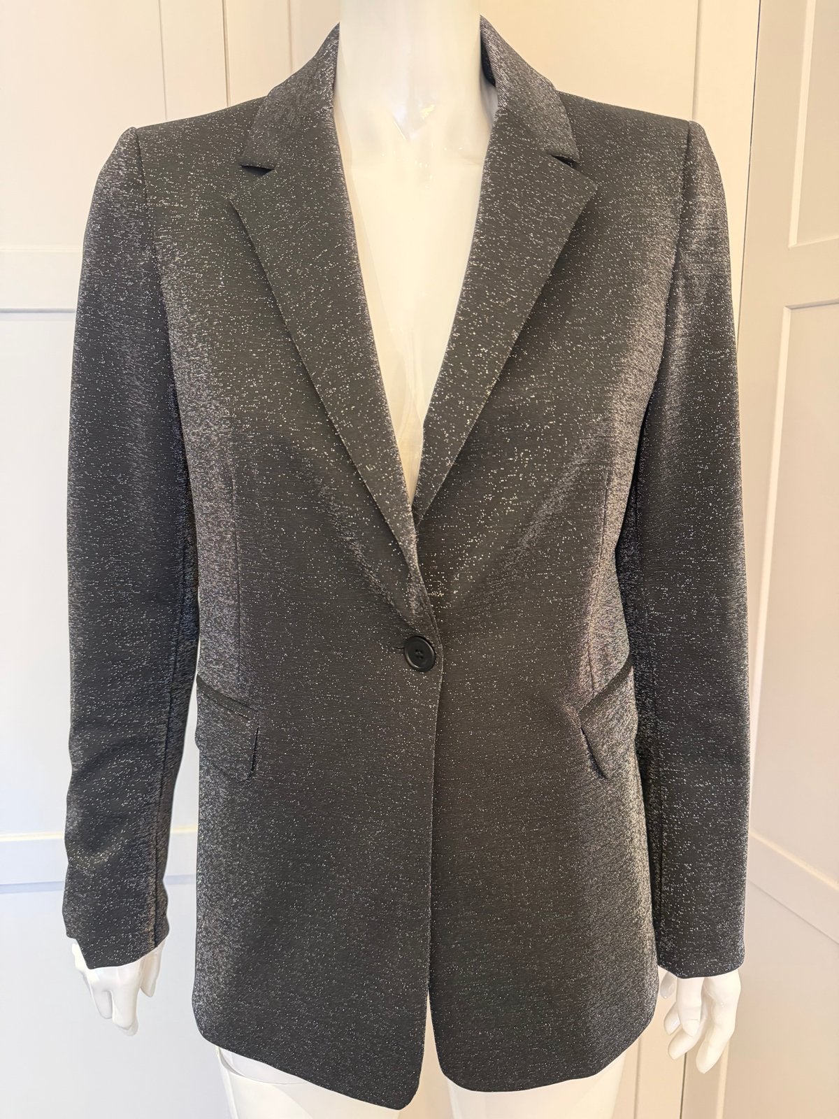 Liu Jo Blazer Zwart met Zilveren Spikkels - Maat 38, Kleding | Dames, Maat 38/40 (M), Verzenden, Zwart, Nieuw